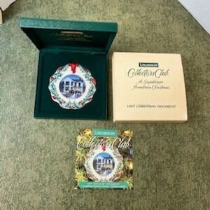 Longaberger Collectors Club 1997 Christmas Ornament Caroling in Dresden Boxed